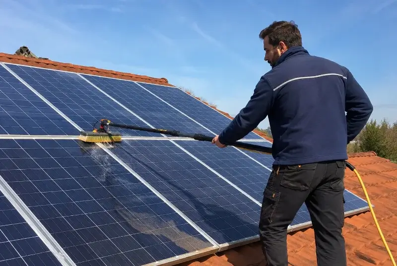 Nettoyage et entretien de panneaux solaires à Lacroisille