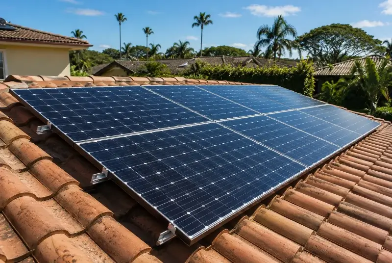 Installation de panneaux solaires à Lacroisille